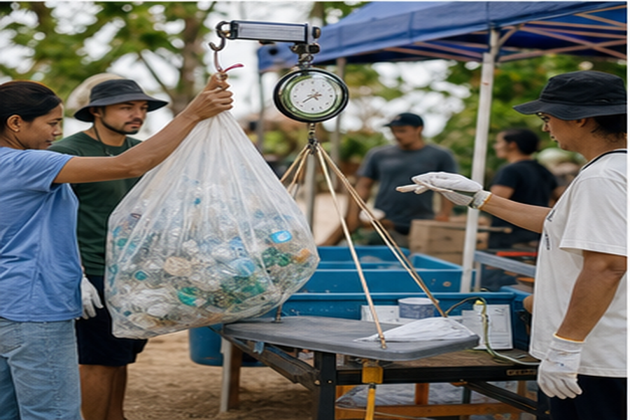 Menghubungkan Aksi Pantai Bersih dengan Bank Sampah dan Daur Ulang